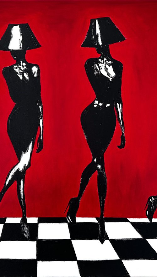 Muses in the Red Room by Kristina Mallen