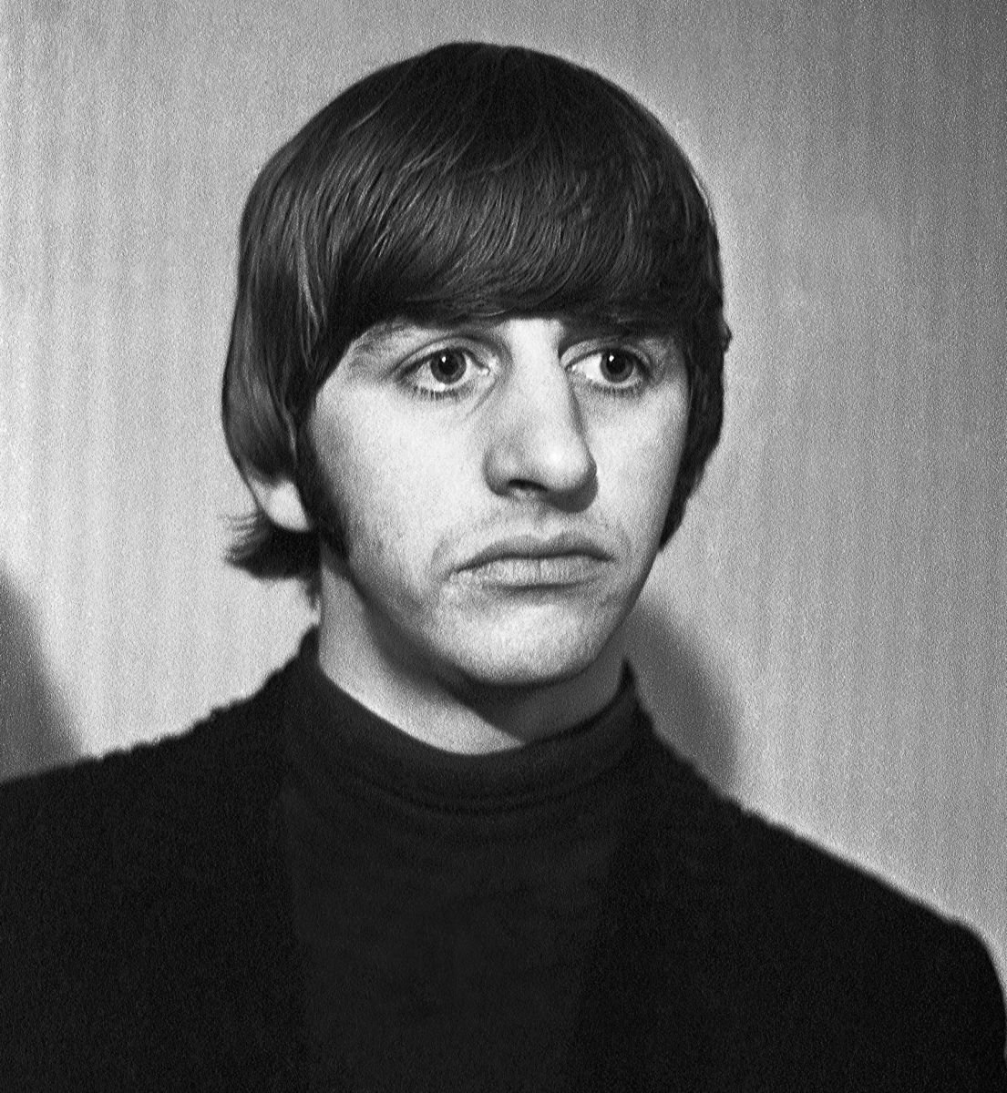 Photorealistic Portrait Photograph By Paul Berriff Obe, 29 X 38", Ringo Starr - Frozen In Time, Original Artwork
