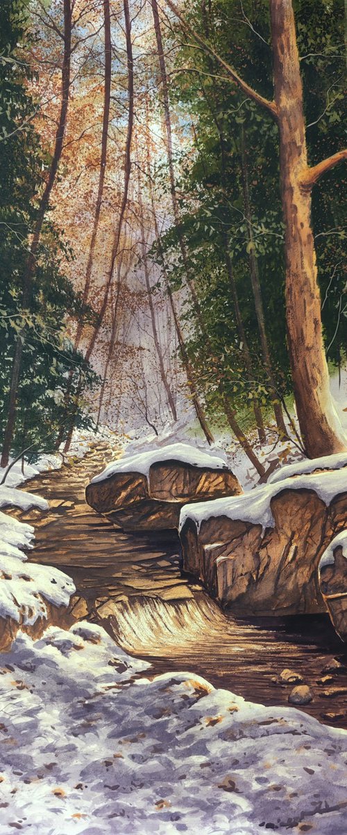 Mountain stream by Eugene Gorbachenko