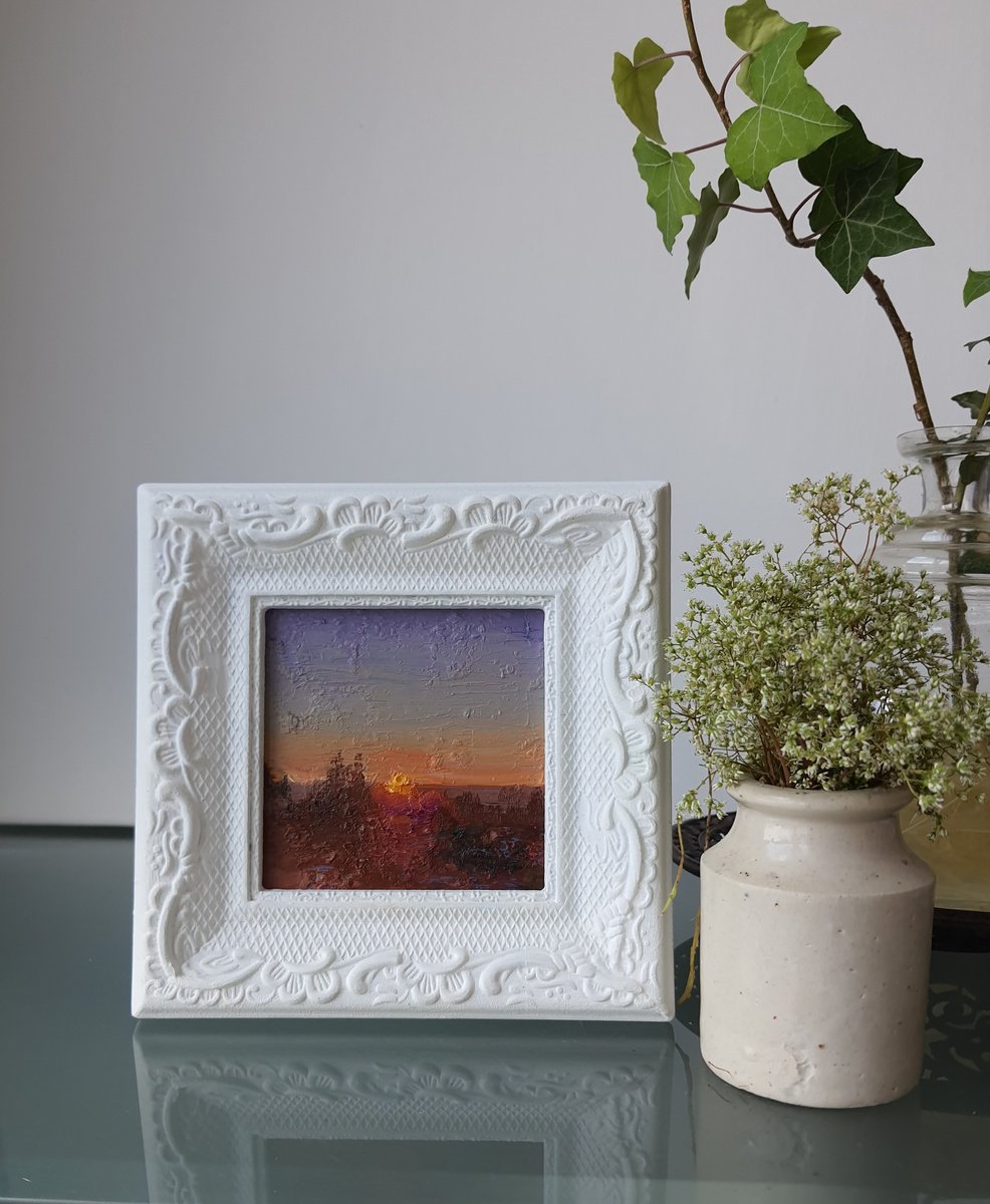 Evening Horizon By Olha Laptieva, 6 X 6, Artwork For Sale On Artfinder