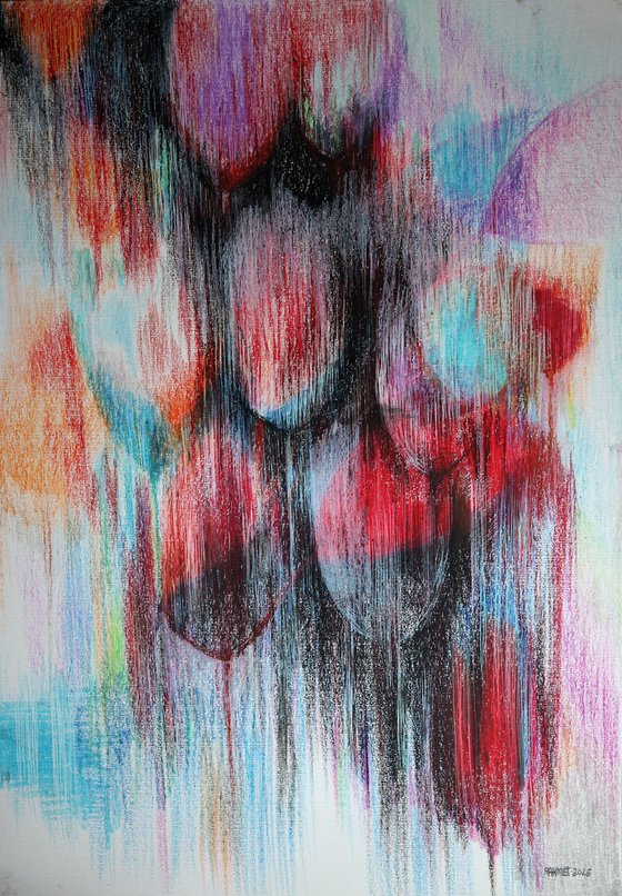 Multicolored Tulips 2