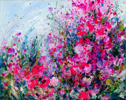 Song Of The Meadow 8 - Flower Painting  by Kathy Morton Stanion by Kathy Morton Stanion