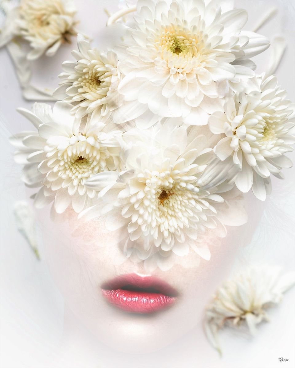 Illustrative Portrait Photograph By Bojan Jevtic, 31 X 39, Amour, Original Artwork