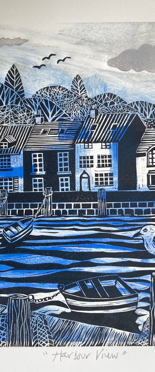 Harbour View (Cobalt) by Alison  Headley