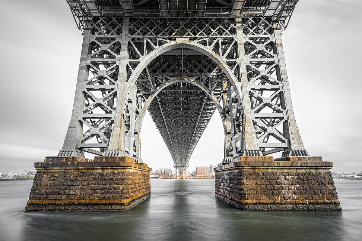 Photorealistic Cityscapes Photograph By Nick Psomiadis, 53 X 35", East River Grandeur, Original Artwork