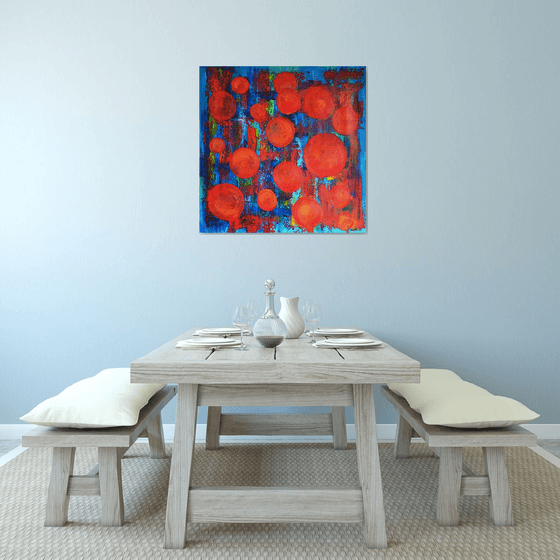 Abstract poppies