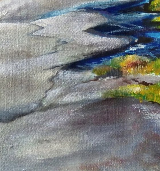 Landscape Mountain River Bend