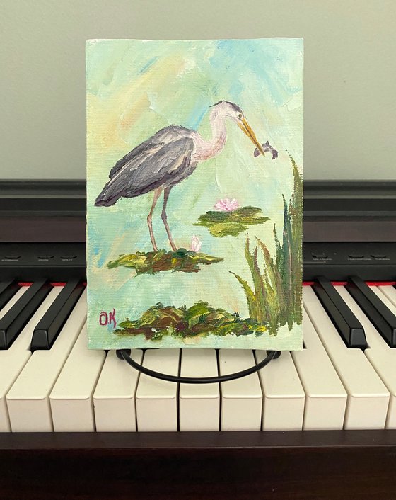 Fishing heron