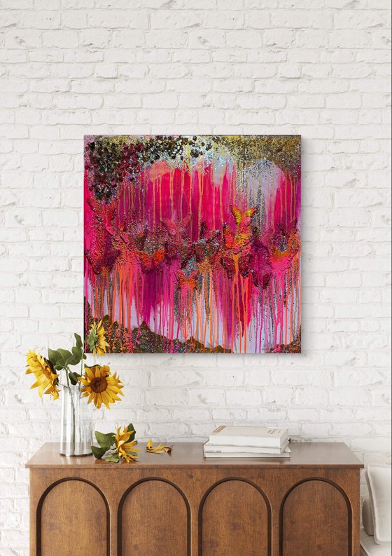 Pink wonder butterflies