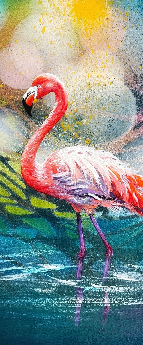 Bird #25 (flamingo) by Selene's Art