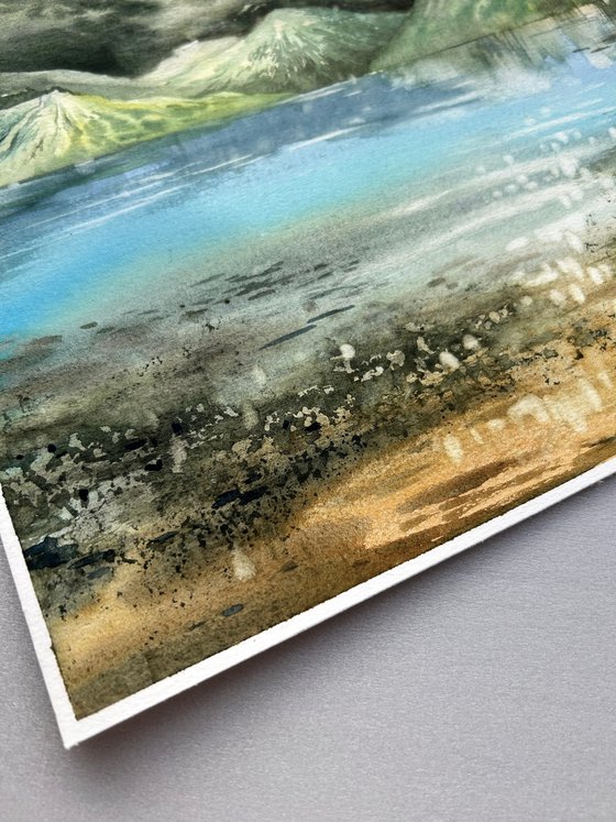 Silent mountain lake