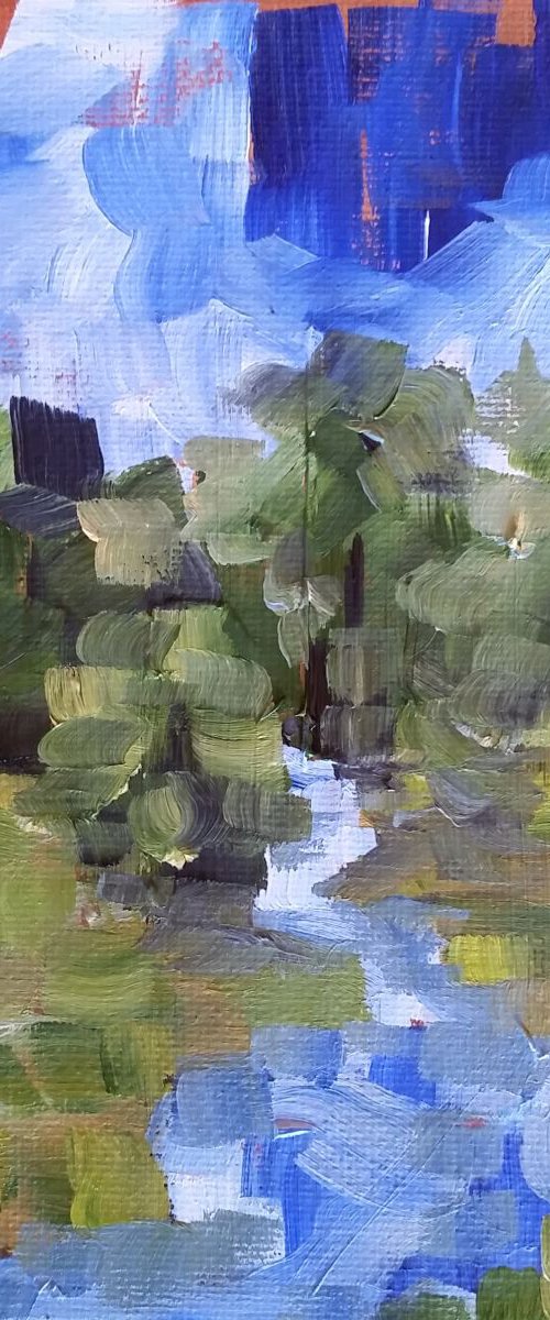 River Through the Woods by Katrina Case