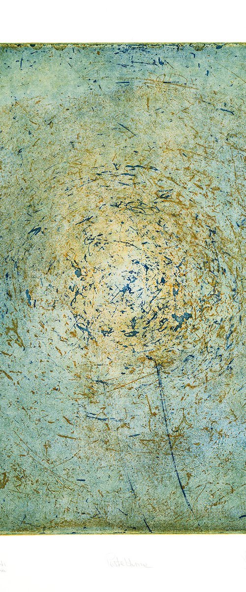 “Dandelions”, etching by Heike Roesel