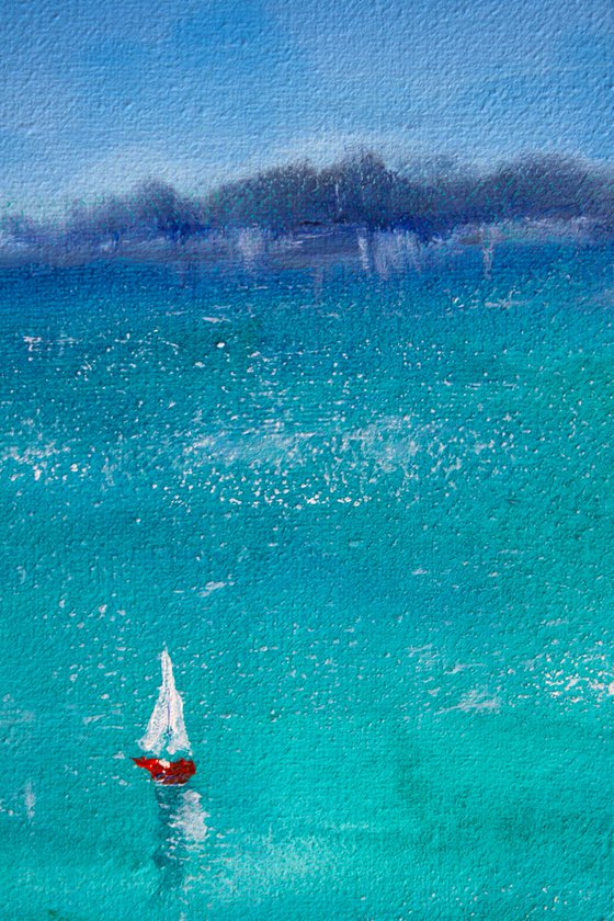 Yachts in the sea