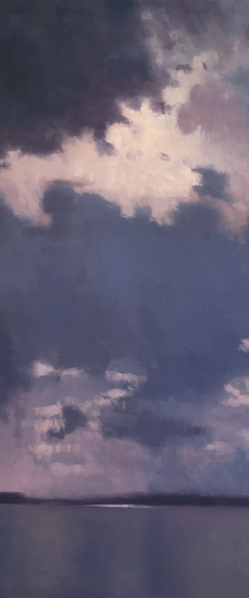Sultry evening clouds  - framed original by Christopher  Gill