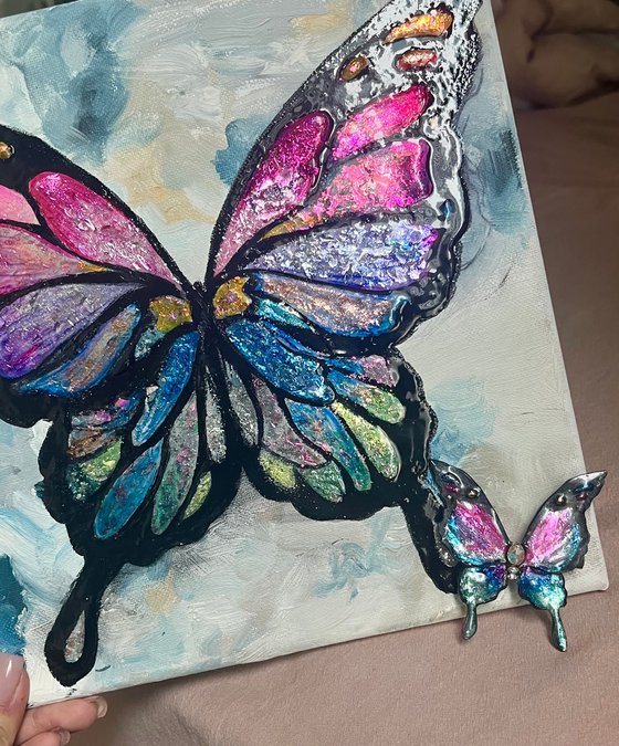 Commission Piece - Opal Butterfly