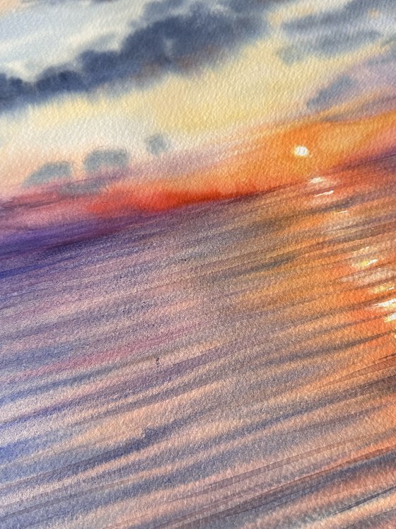 Sunset Over the Sea in Turkey