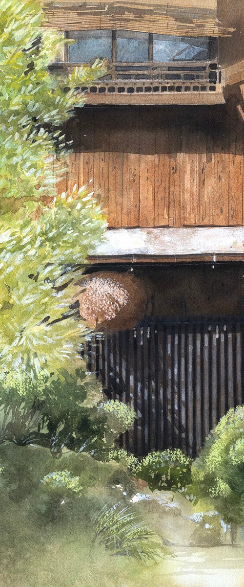 Japanese House and Garden with Sugidama by Masato Watanabe