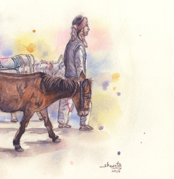 Farmer and the donkeys