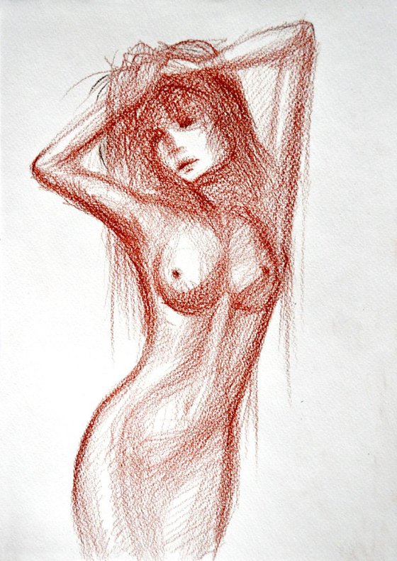 Nude Model Posing