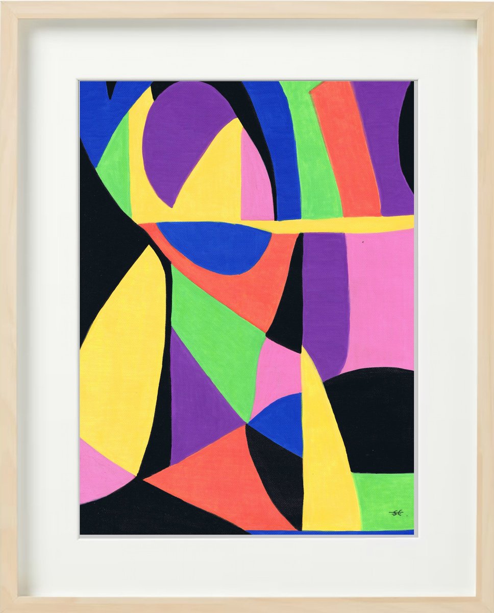 Abstract Acrylic Painting By Carla Sa Fernandes, 17 X 20, Ss5.S2, Original Artwork