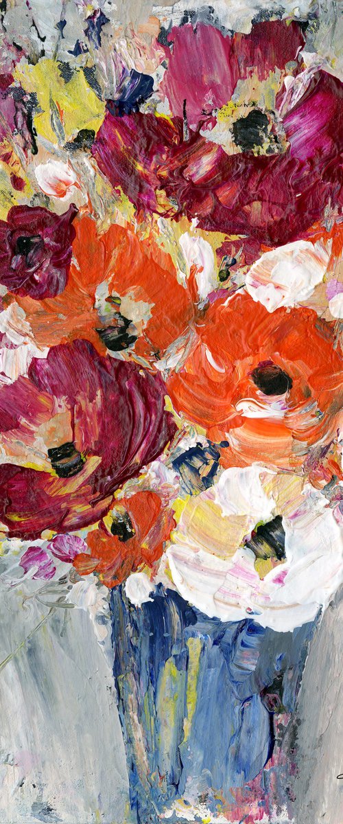 Flowers In Vase 6 by Kathy Morton Stanion