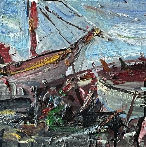 The boats by Eduard Belsky