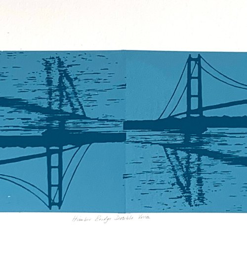 Humber Bridge Double Vision by Ian Scott Massie
