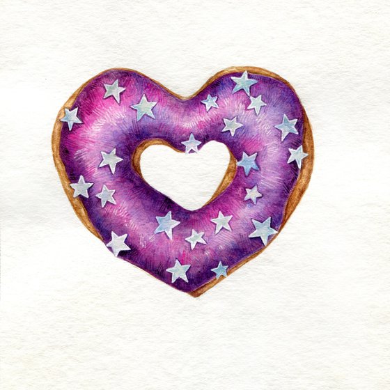 heart shaped donut