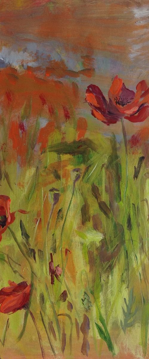 Poppy field II by Anyck Alvarez Kerloch