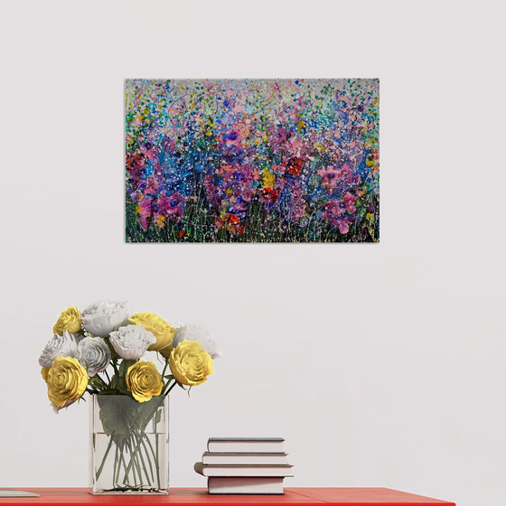 Midsummer Garden - Abstract Original Painting