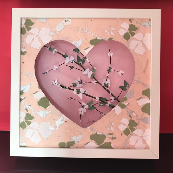 Cherry Blossom Heart (Soft Pink)