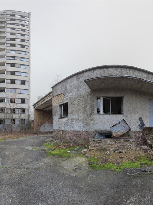 #57. Pripyat. Boy in the yard - Original size by Stanislav Vederskyi