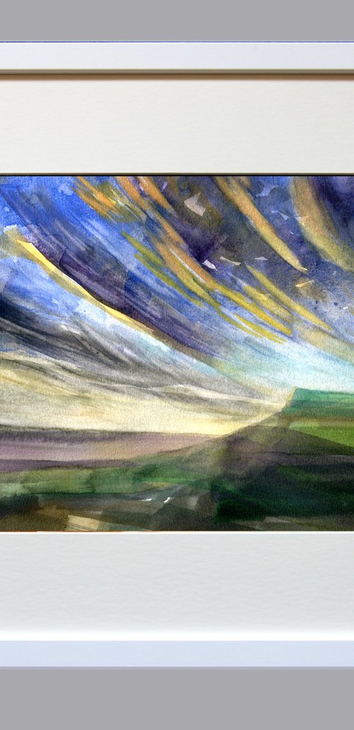 Stoodley Pike Sunrise by Elizabeth Anne Fox