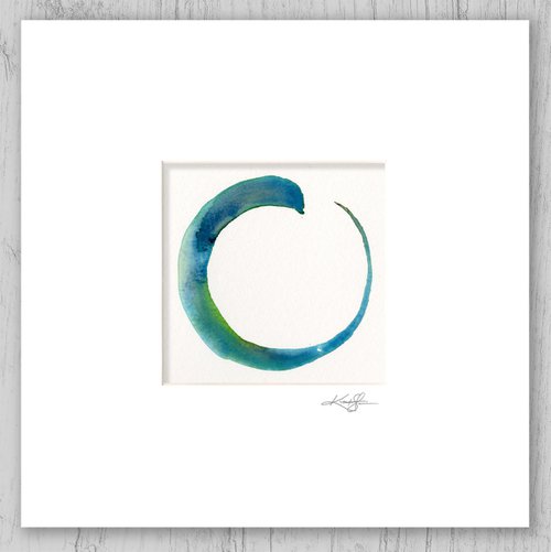 Enso Serenity 108 - Abstract Zen Circle Painting by Kathy Morton Stanion by Kathy Morton Stanion