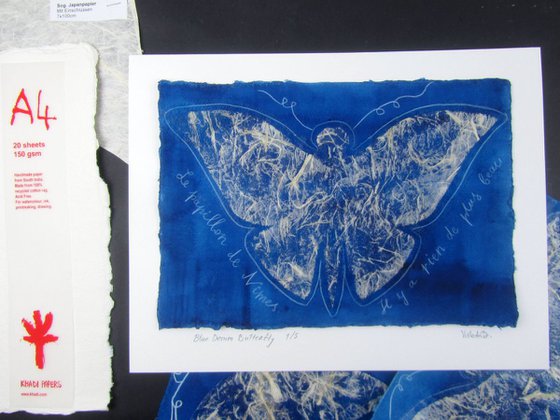 Denim Blue Butterfly