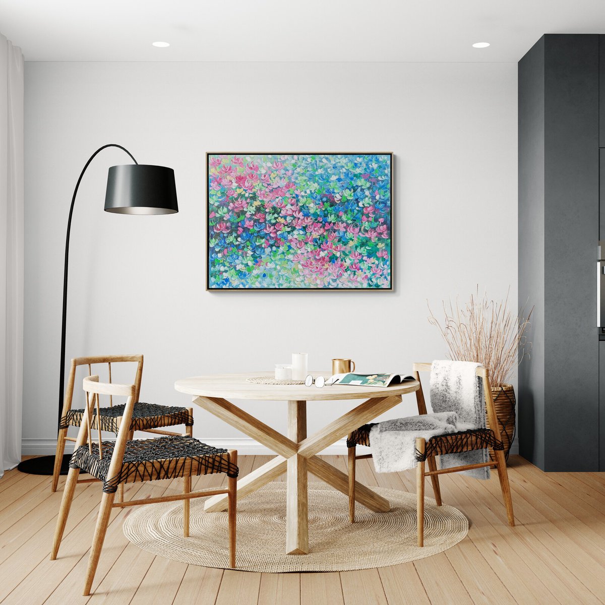 Abstract Acrylic Painting By Belinda Nadwie, 48 X 36, Dancing Through Life, Original Artwork