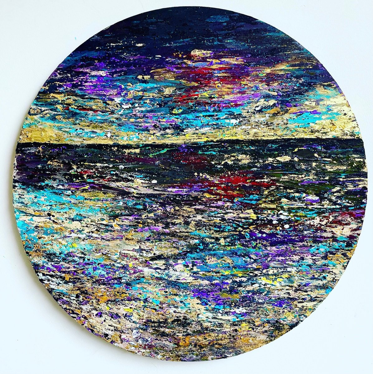 Abstract Landscape Acrylic Painting By Pooja Verma, 16 X 16", Soul Of The Landscapes-3, Original Artwork