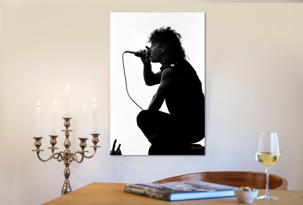 Photorealistic Portrait Photograph By Robbert Frank Hagens, 28 X 41", Bono U2 With Fan, Original Artwork