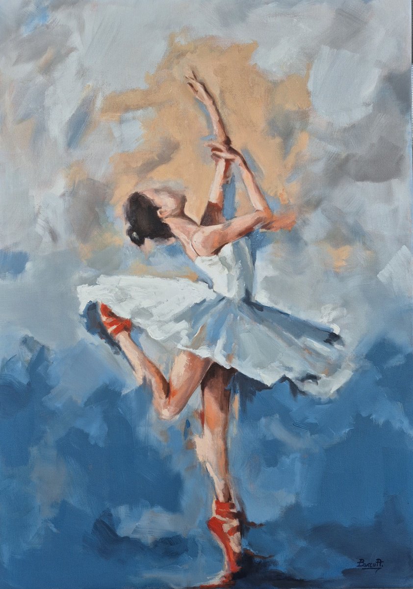 Ballerina 2 By Burcu Akarcay, 20 X 28, Artwork For Sale On Artfinder