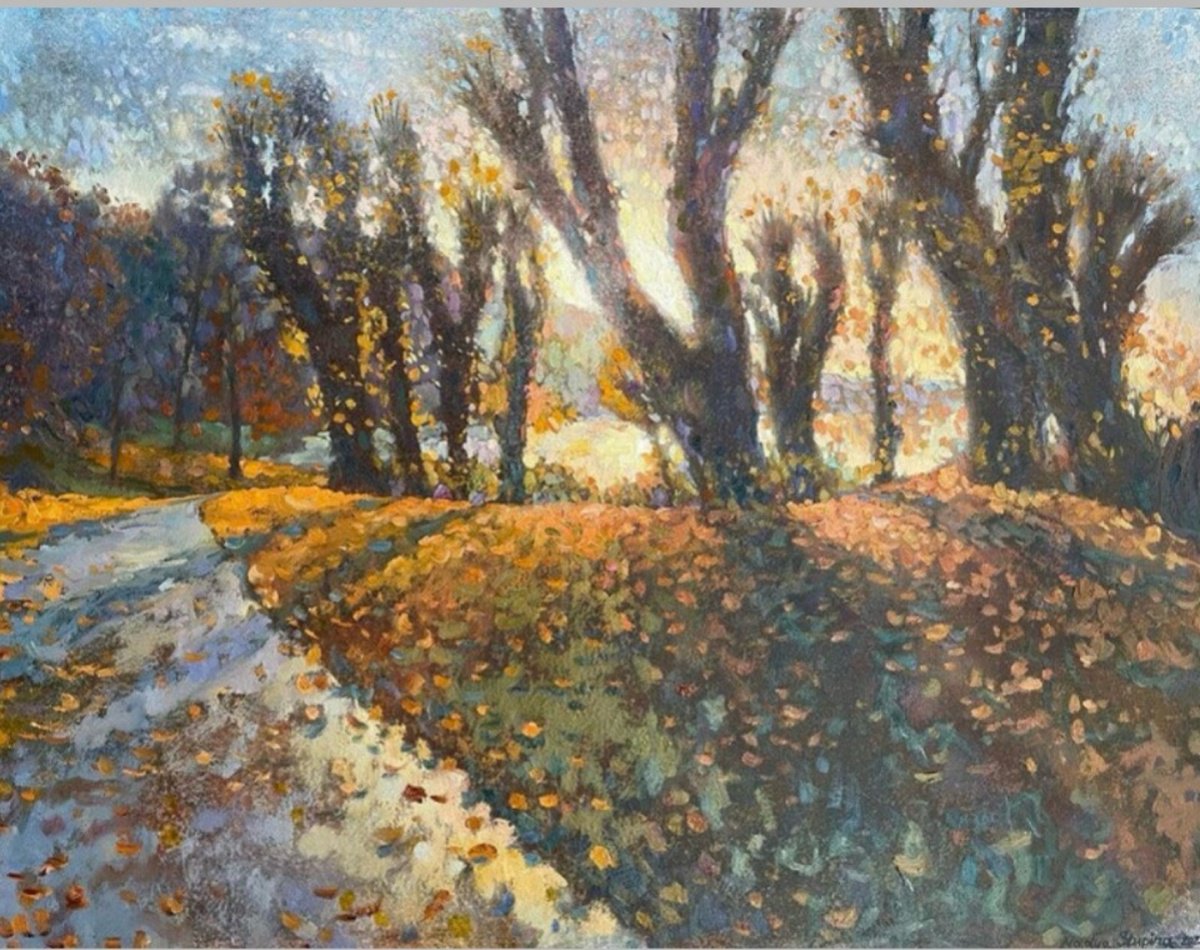 Autumn Light By Nadezda Stupina, 35 X 28, Artwork For Sale On Artfinder