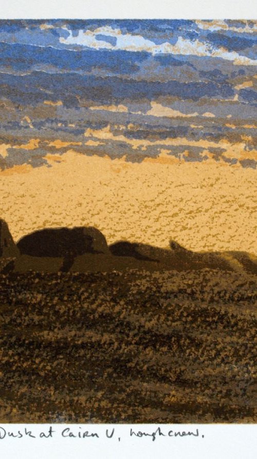 Dusk at Cairn V, Loughcrew by Aidan Flanagan Irish Landscapes