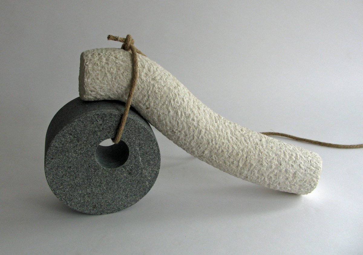 Abstract Stone Sculpture By Fieke De Roij, 18 X 12, Sekimori Ishi Modern 1, Original Artwork