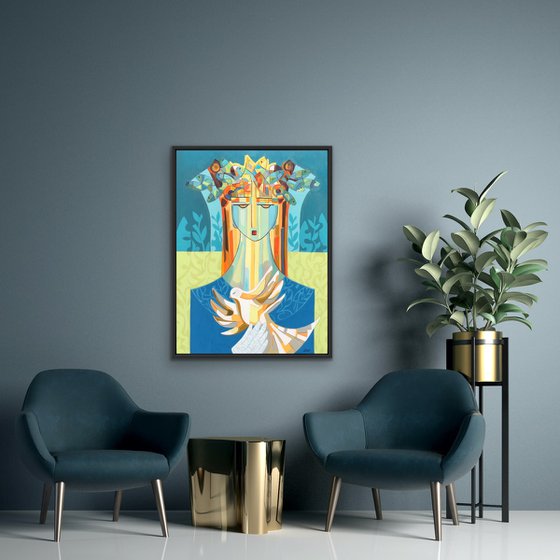 Nature: A Vivid Fusion of Figure and Flora