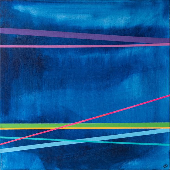 Abstract Spectrum in Blue (AV Art)