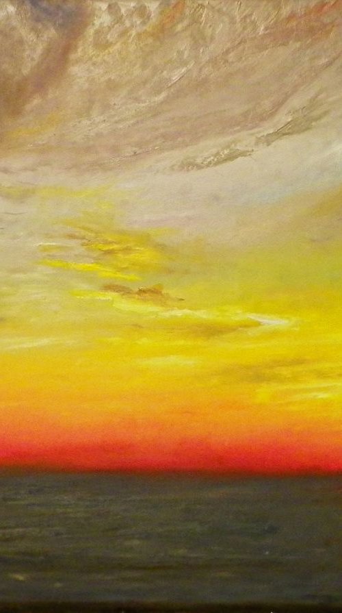 Ocean view, 80x60 by Anastasiia Novitskaya