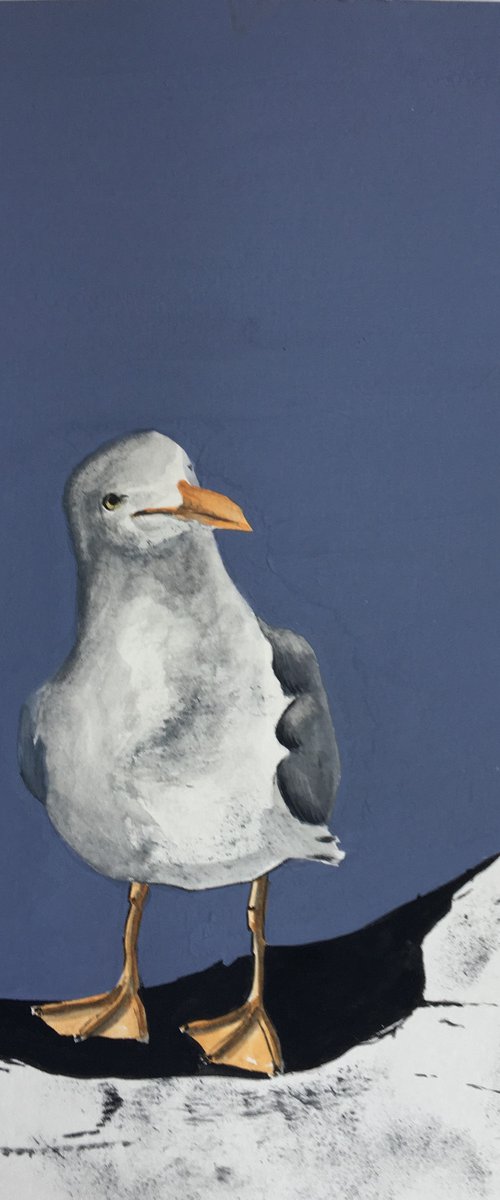 Lone Gull #5 by Laurence Wheeler