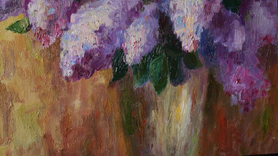 Abstract painting - Lilacs painting #3