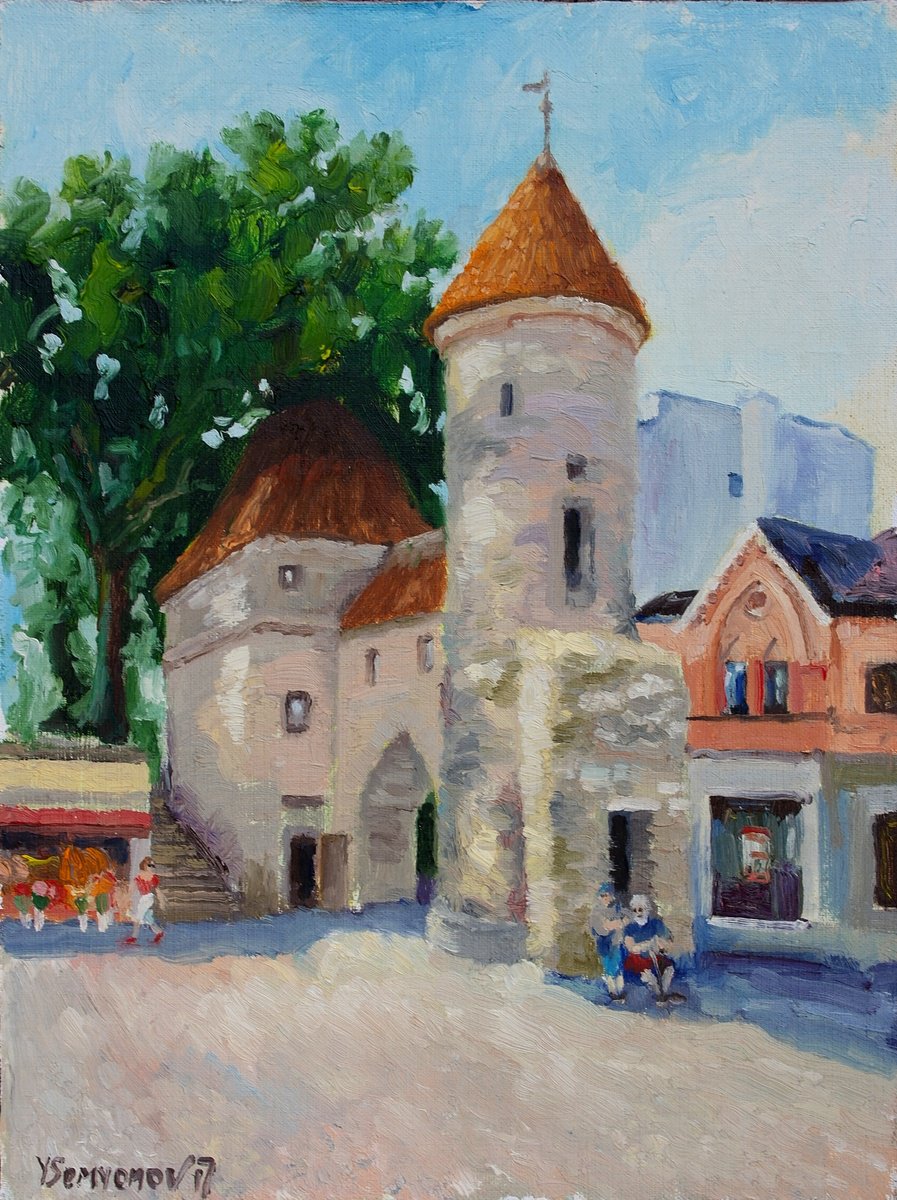 Summer Tallinn, Viru Gate by Juri Semjonov