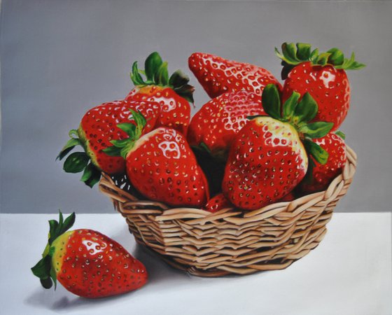 Still life with strawberries